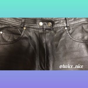 Guide Gear Leather Pants Size 8 Black